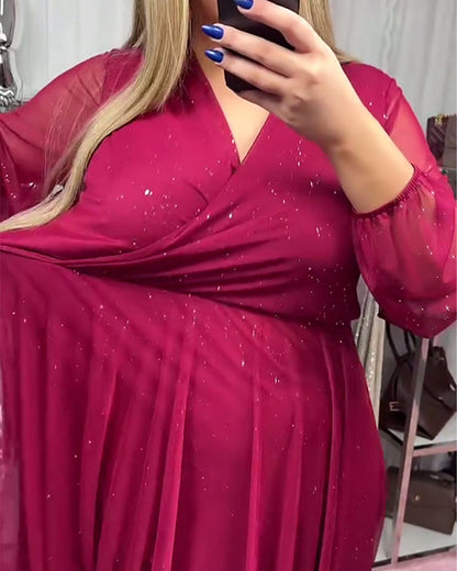 Chic V-Neck Temperament Dress